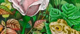 Картинка жаба и роза